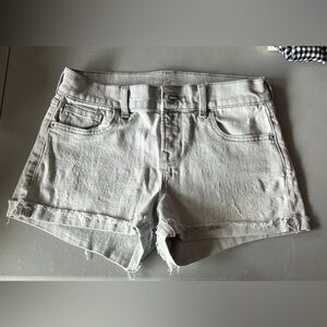 Old Navy Women's Light Gray Jean Shorts